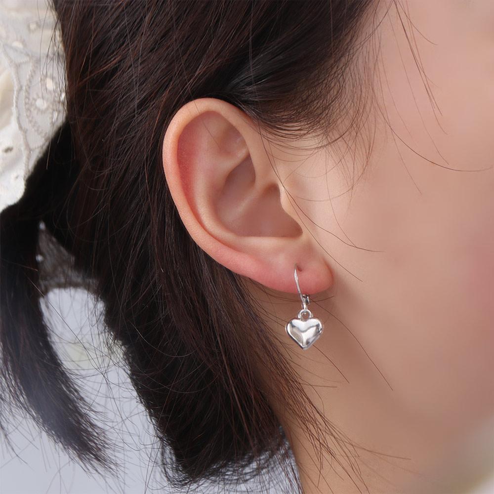 Casual Alloy Heart-Shaped Earrings Fashion Personality Dangle Drop Earrings Minimalist Hoop Earrings Daily Wear