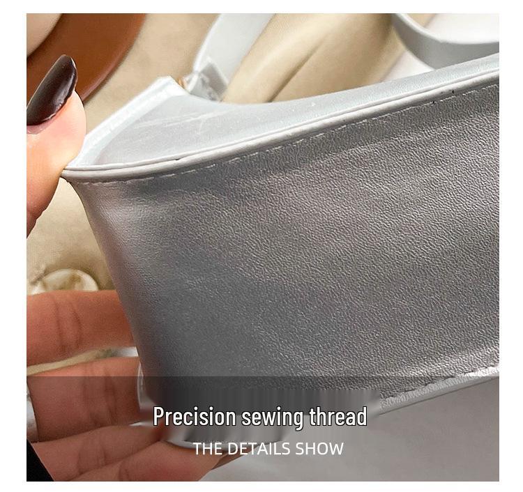 2024 Versatile Textured Casual Bag: Fresh, Simple, Solid Color Shoulder Bag for Autumn/Winter Fashion