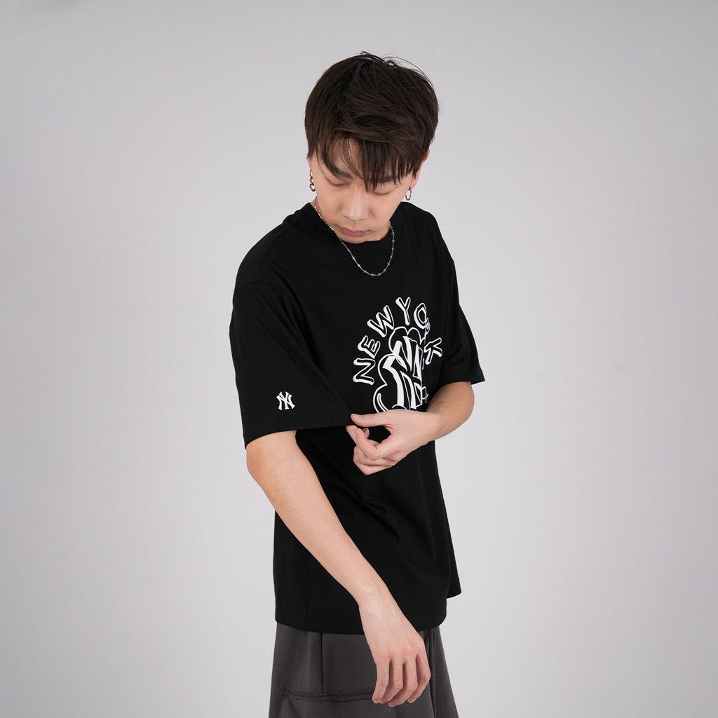 MLB New York Yankees T Shirts Unisex Black Crew Neck Moderate 31TSP2131-50L