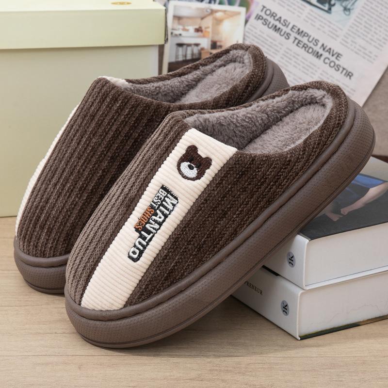 

Модные парные тапочки для дома, полосатые, пушистые, с эффектом памяти, пушистые, из ЭВА, противоскользящие, с мягкой пяткой, плюшевые тапочки, зимние zapatos de mujer 44-45