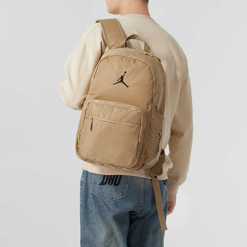 New Jordan Polyamide Backpack Unisex Khaki JD2513023AD-002