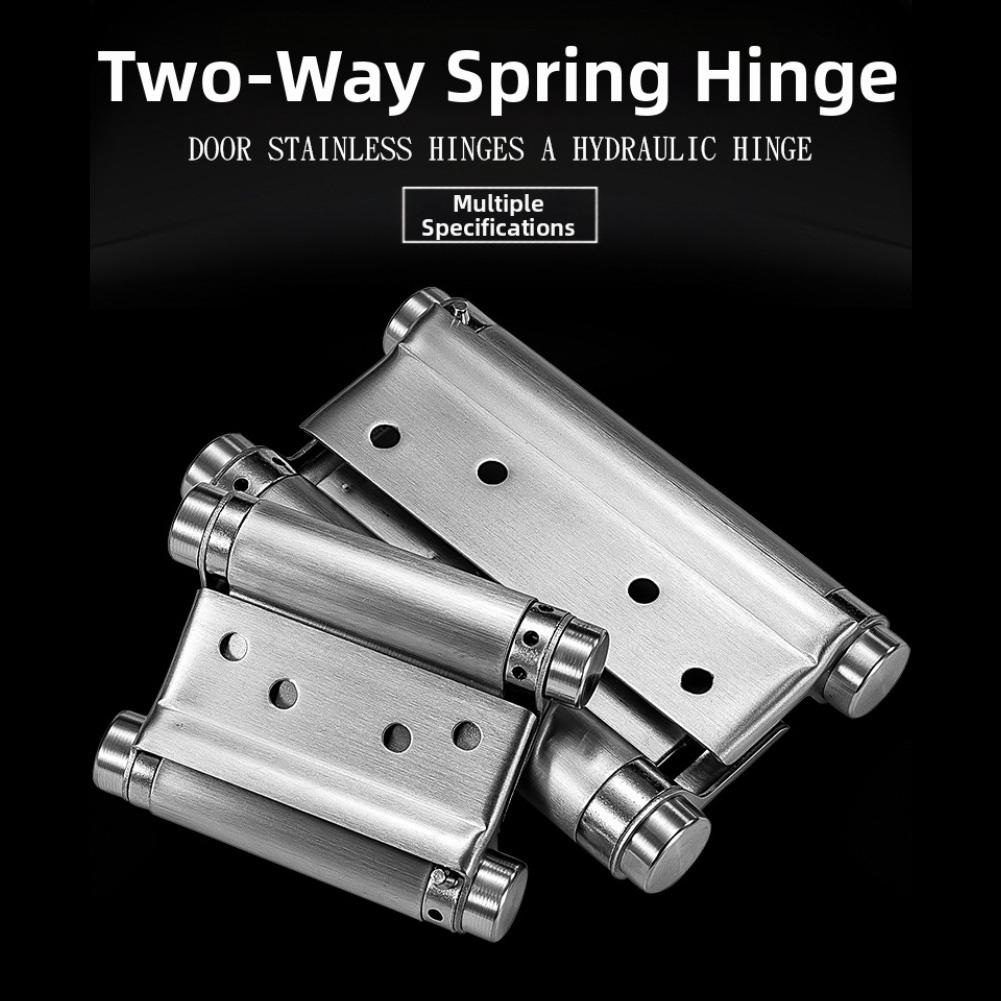Self-closing Hinge Double Spring Hinge Adjustable Tension Wear-resistant Compact Structure Multi-layer Processing