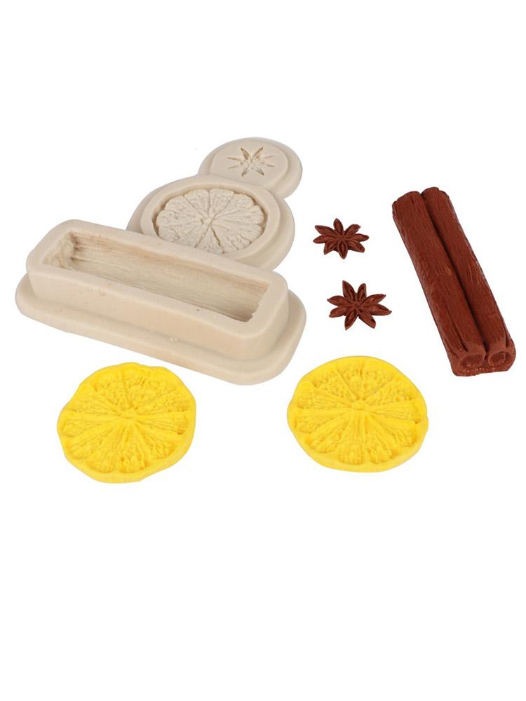 1PC Lemon Cinnamon Star Anise Silicone Mold Cupcake Candy Baking Mold Chocolate Fondant Cake Decorating Tools