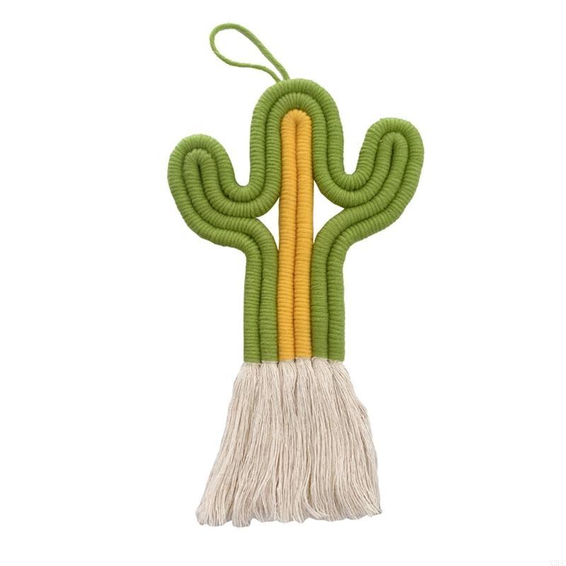 Скандинавское тканое настенное искусство, подвесное радужное украшение для гостиной и спальни, ручная работа, макраме, радужный настенный декор X3UC