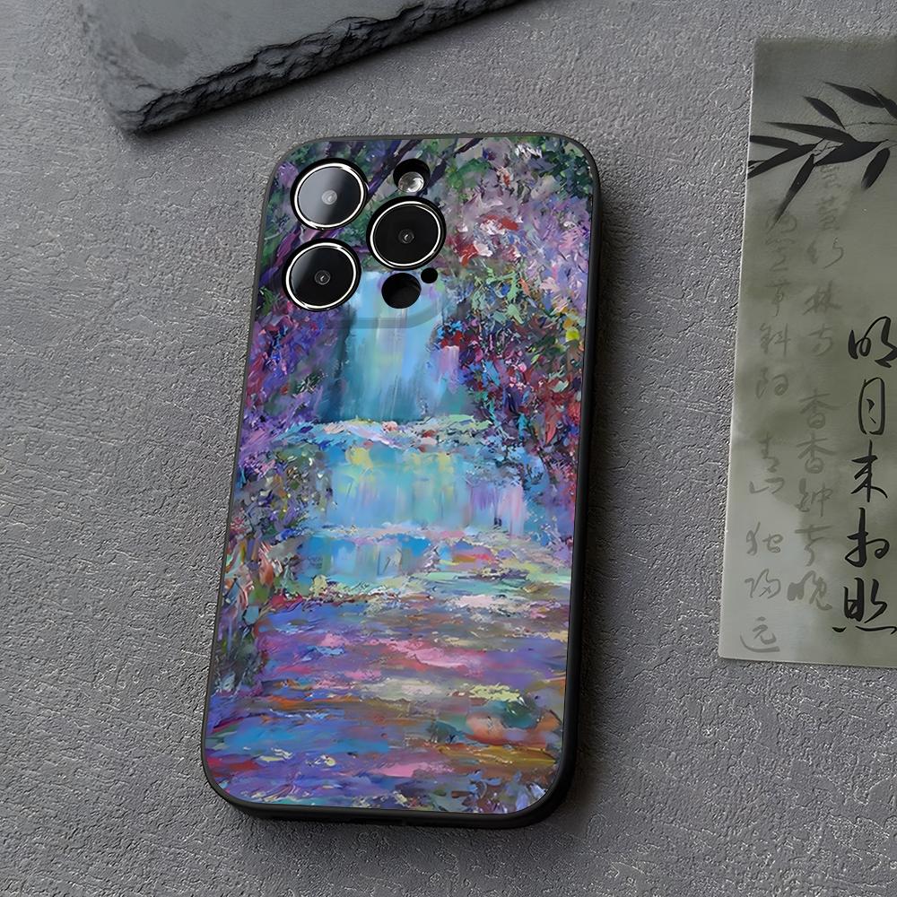 Claude Monet Impressionist Art Phone Case Funda For Iphone 13 17 16 11 15ProMax 14 12 Pro Xs Max Mini Xr X 7 8 6 6s Plus Covers