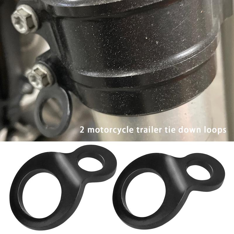 Attach Tie-downs Stainless Steel Tie-Down Strap Rings Motorcycle Part Tie Down Strap Rings 2pcs for Motorcycle Dirt Bike ATV UTV