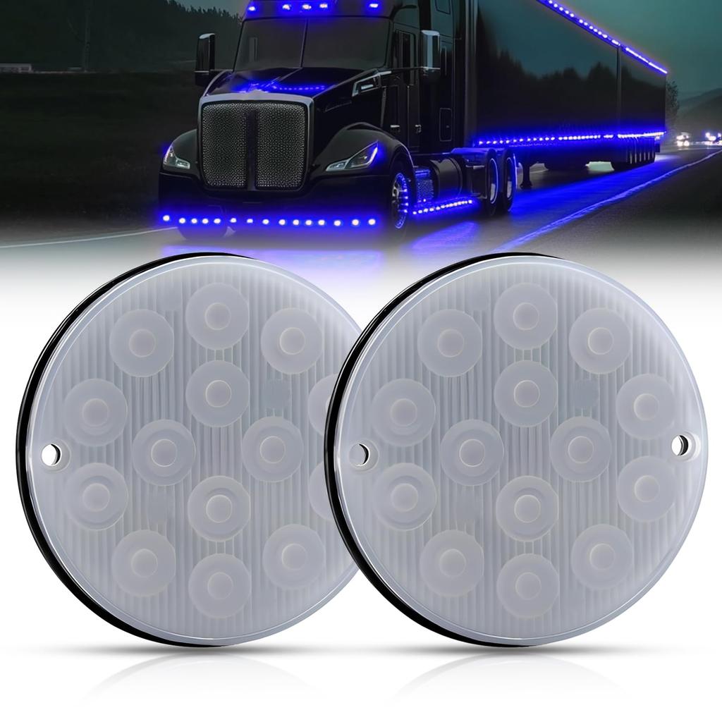 Ygmylandbb LED Side Markers, High Brightness 14 LEDs, Truck Side Markers, Flash Effect Marker