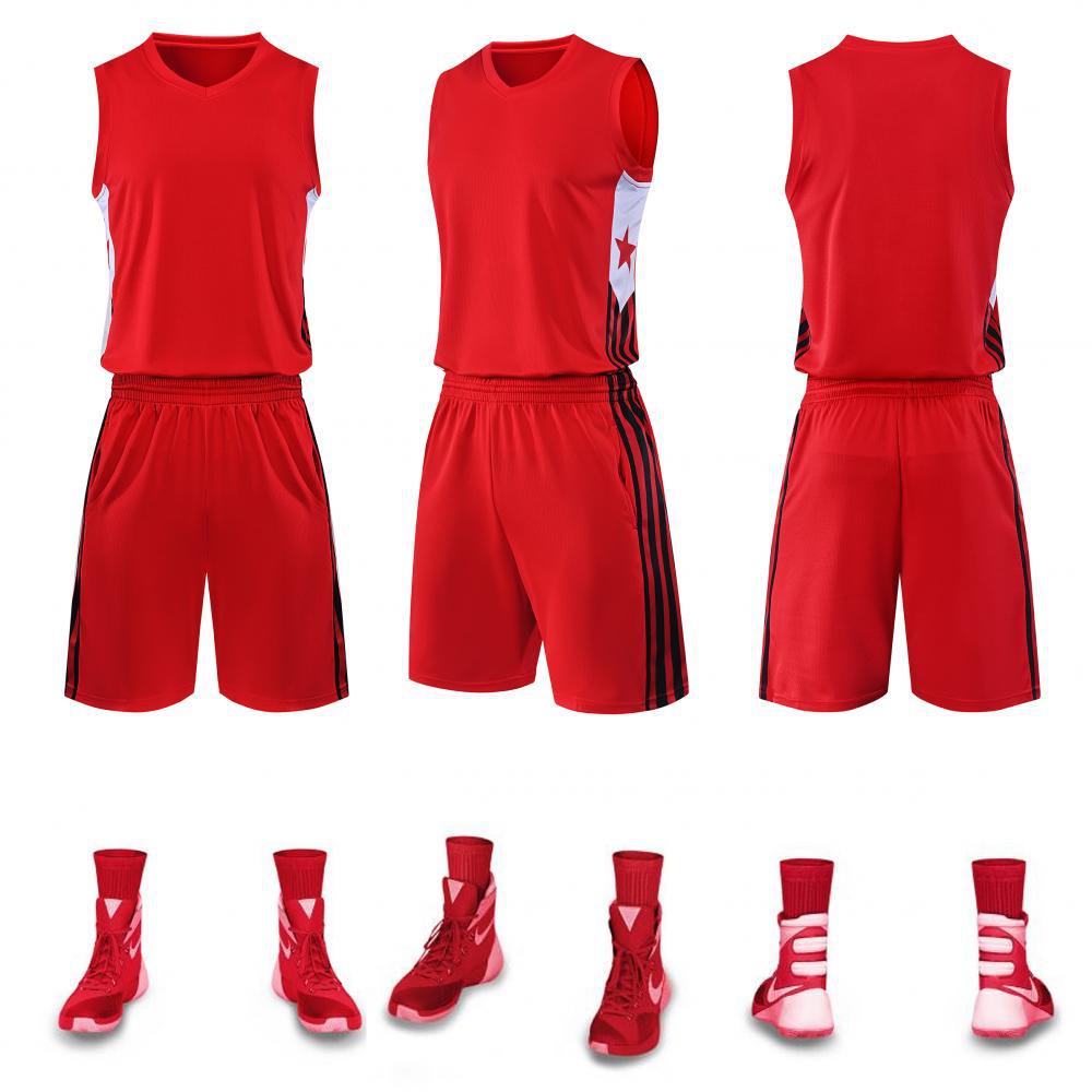 Двухкарманная быстросохнущая дышащая баскетбольная форма для детей и взрослых - Настраиваемая с номерами. 4XL