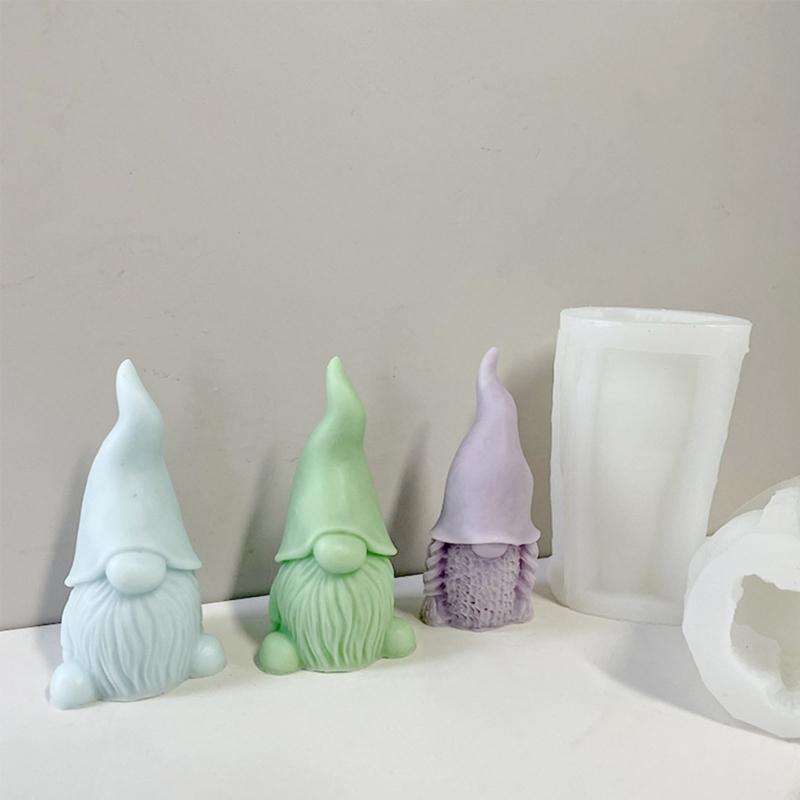Gnomes Shape Silicone Mold Candle Resin Making Tool DIY Candle Moulds Ornaments Hand-made Home Decorations Supplies