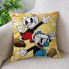 Cartoon C-Cupheads Classic Pillow Anime Pillow Sofa Bed Head Pillow Cover Cushion Cover 45X45 Cm Fashion