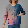 Dámské ležérní oblečení s dlouhým rukávem, jednořadové halloweenské oblečení s potiskem Cardigan Top oblečení Uniformy