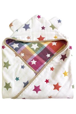 Hiorie Made In Japan Gauze with Ears Baby Swaddle Star Baby Swaddle Baby Gift Newborn 6-layer