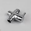 Water-Saving Three-Way Divert Shower Head Valve Switch One-Split Two-Connector Stainless Steel Chrome Finish Bath Toilet Shower