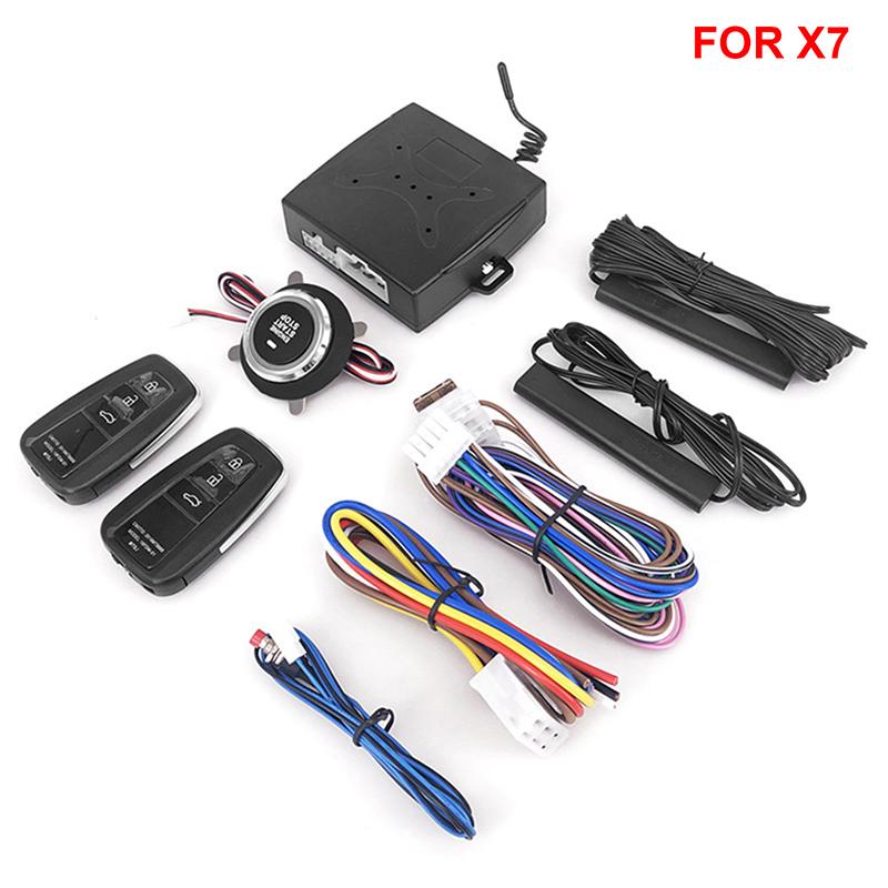 12V Car SUV Keyless Entry System Engine Start Alarm System Push One-button Start System Remote Starter Stop Car Accessories