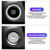 Car One-Click Start Stop Engine Ignition Ring Sticker Crystal Rhinestone Metal Decor For Chevrolet Cruze Aveo Captiva Lacetti