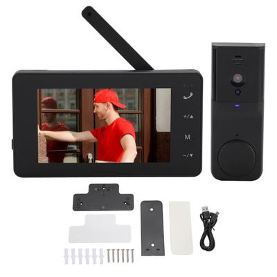 Sistema di citofono videocitofono wireless 1080P con display da 4,3 pollici, bidirezionale