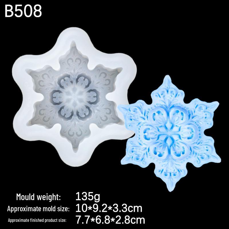 

3D форма для свечей и мыла «Снежинка» для рождественского творчества