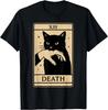 Tarot Card Black Cat Occult Witchy Black Cat Tarot Death T-Shirt Unisex T-Shirt