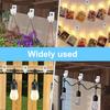 Plastic String Light Hook Easy Install Christmas Lights Hanger Hooks Weatherproof Rust-Proof Wall Mount Hook for Outdoor Indoor Use