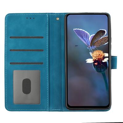 For iPhone 17 Pro Case Flower Design Leather Wallet Phone Cover with Wrist Strap