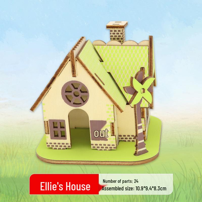 3D Wooden Ferris Wheel Puzzle - Educational DIY Gift for Kids