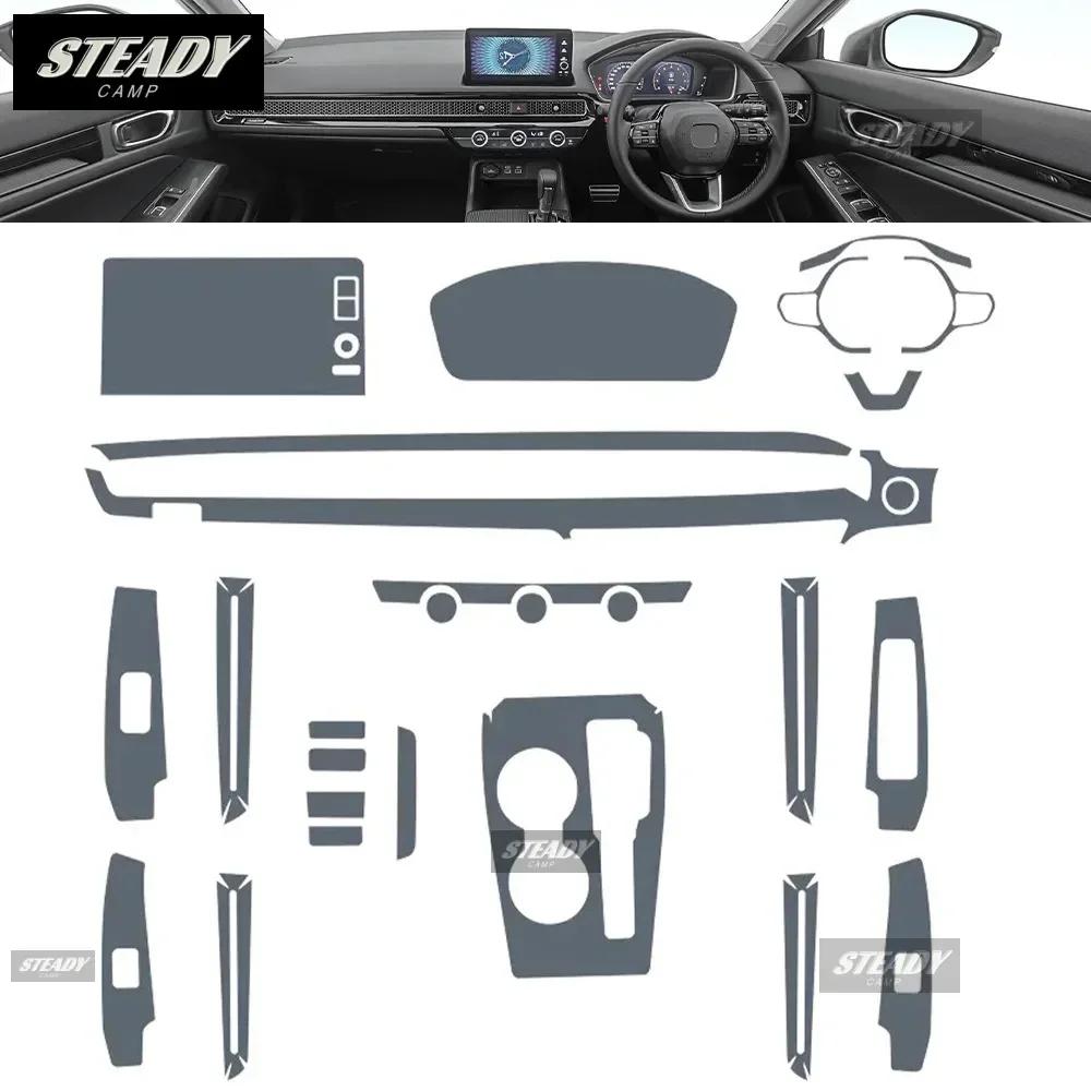 AAAKP1 For Honda Civic 2022-2023 Car Interior Center Console Transparent TPU Paint Protective Film Anti Scratch Sticker LCD Screen PPF
