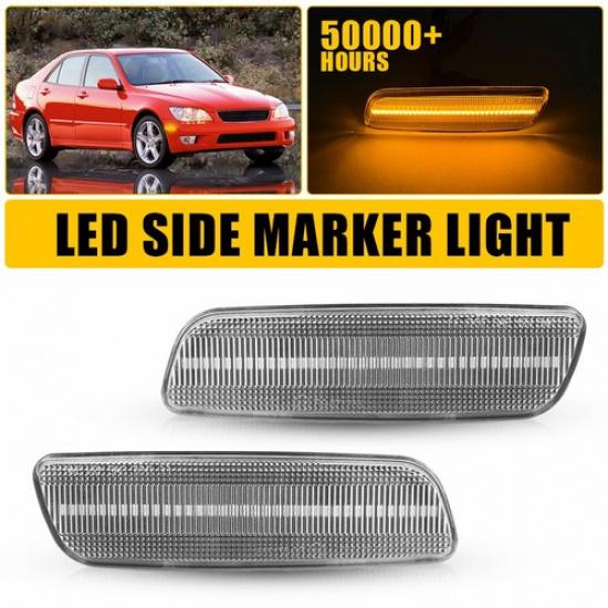 For Toyota Lexus 2001-2005 GS300 GS430 GS400 IS300 LED Side Marker Parking Light