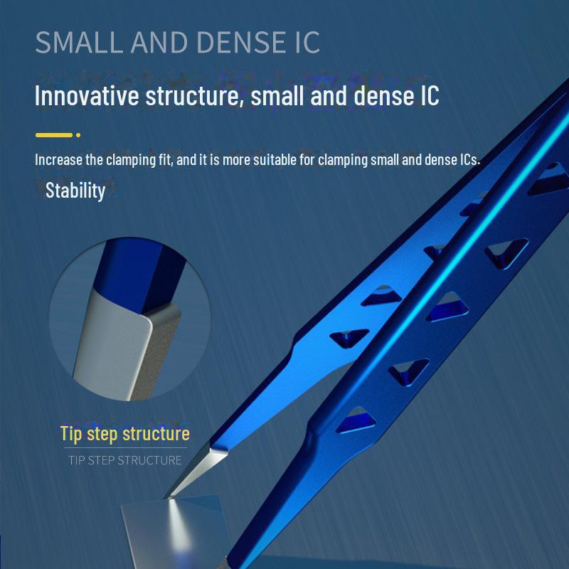 Repairman Stainless Steel Heat Dissipation Tweezers - Extended Pointed Elbow for Mobile Phone Repair