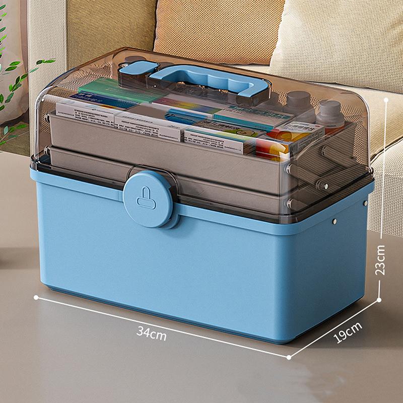 

Органайзер для семейной медицины большой вместимости, контейнер для хранения таблеток, портативная аптечка первой помощи, семейный контейнер для экстренной аптечки, футляр для таблеток