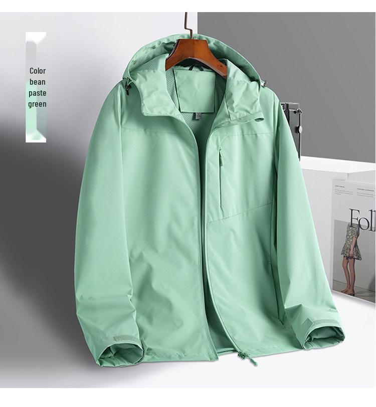Men's Custom Windproof Waterproof Autumn Windbreaker with Logo Embroidery