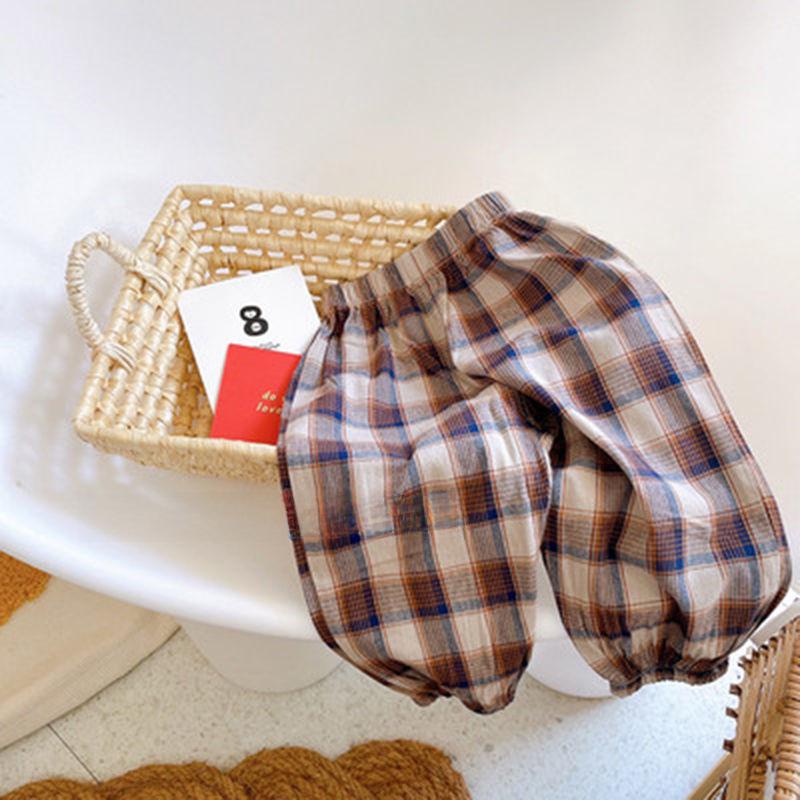 Jungen Retro Floral Sonnenschutz Strandhose - Mückensicher, Mittelhohe Taille Sommerkleidung