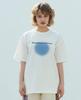 BAJOO BIJOO Happiness Theme Blur T-Shirt [White]
