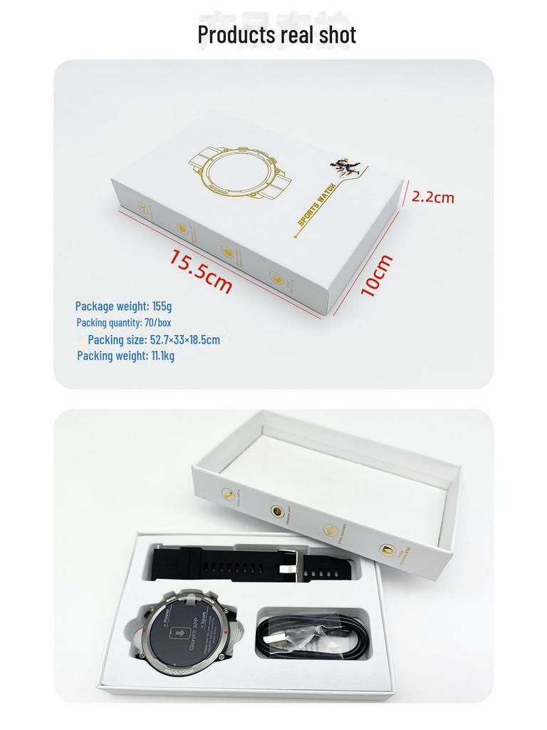 S55 Smart Watch: Unisex Waterproof Sports Watch with Heart Rate & Blood Oxygen Monitoring