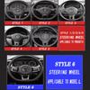 Car Carbon fiber pattern Logo Steering Wheel Decoration Sticker For VW GTI Polo Golf MK6 MK7 Passat Tiguan CC T-ROC/Car keychain Oz5