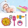 Baby Boy Girl 5PCS Musical Instruments Drum Set Kids Drum Set Children Toy Gift