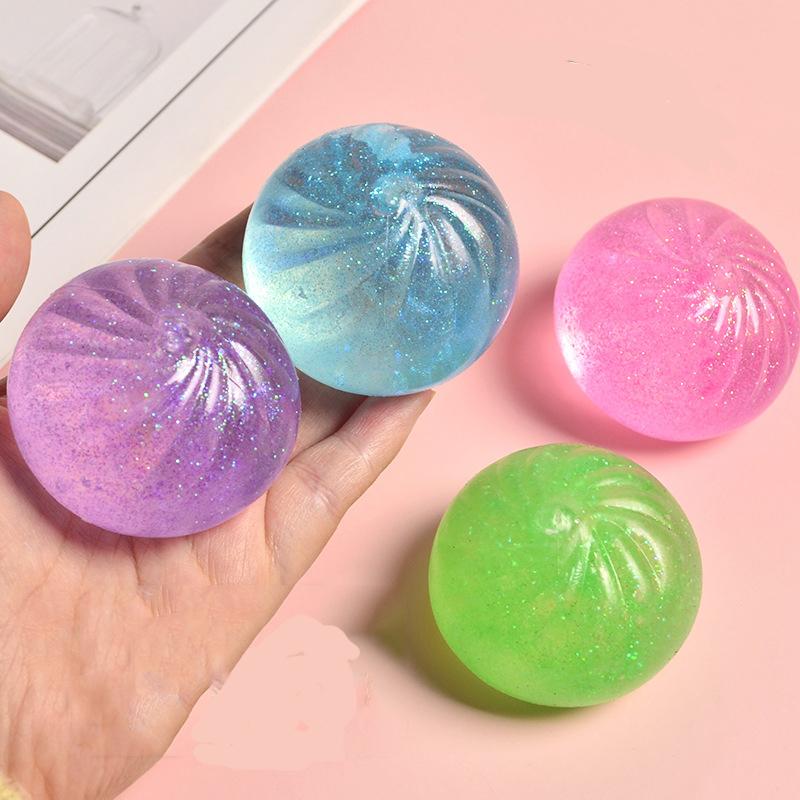 Squishy Funny Maltose Syrup Stress Balls Gold Flour Buns Dumplings Pinched Squeezed Fingertip Toys Antistress Kids Toy Gift