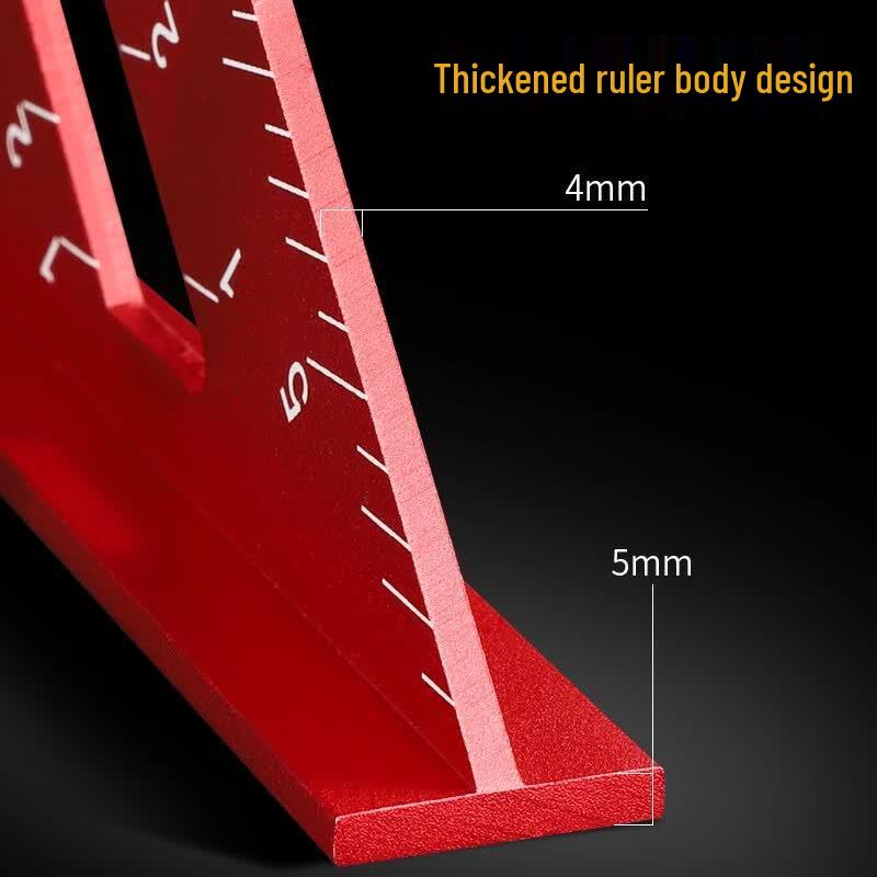 Yuqunhui High-Precision Aluminum Alloy Woodworking Triangle Ruler