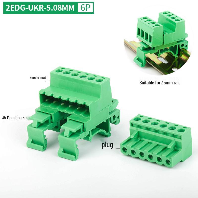 2EDG-UKR-5.08MM Plug-in Rail Guide Terminal Block Connector
