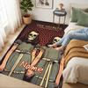Custom Name Skull Twins Living Room Non-Slip Area Rug Soft Carpet for Bedroom Kids Playroom Sofa Office Home Decor Doormat