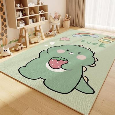 Living Room Anti Slip Carpet Floor Mat for Girls Reading Carpet Bedroom Bedside Mat Children's Room Cartoon Home Use Beautiful