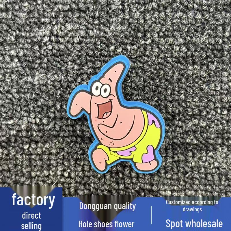 SpongeBob Style PVC Flower Buckle Shoe Decorations