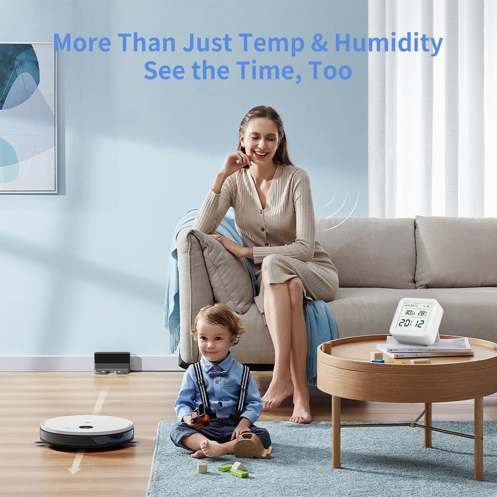 WiFi Temperature Sensor Indoor Thermometer and Hygrometer Tuya Smart Devices Smart Home Products Remote Monitoring