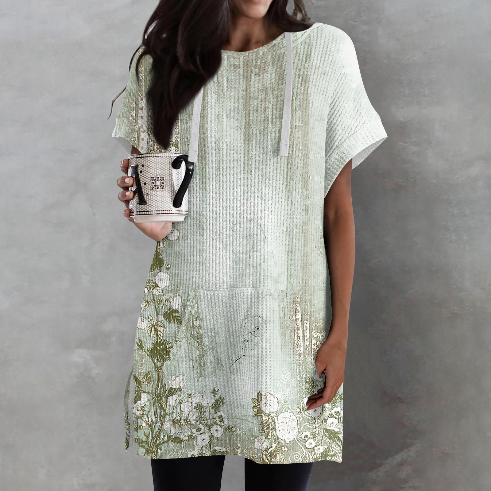 Женские свободные рубашки с принтом — фото 9