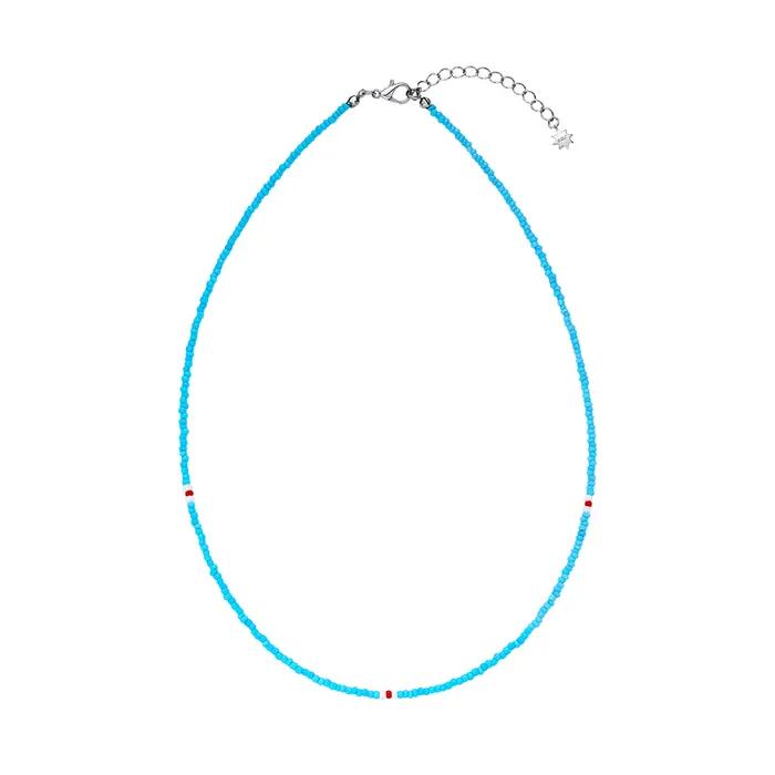 [Wearing NCT DREAM] WS005 Sky Blue Bead Necklace