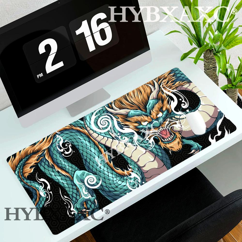 HYBXAXC Mythic Dragon Desk Mat Gaming Mouse Pad Fantasy Desk Decor RPG Setup Aesthetic NonSlip Keyboard Mat Gift for Gamers