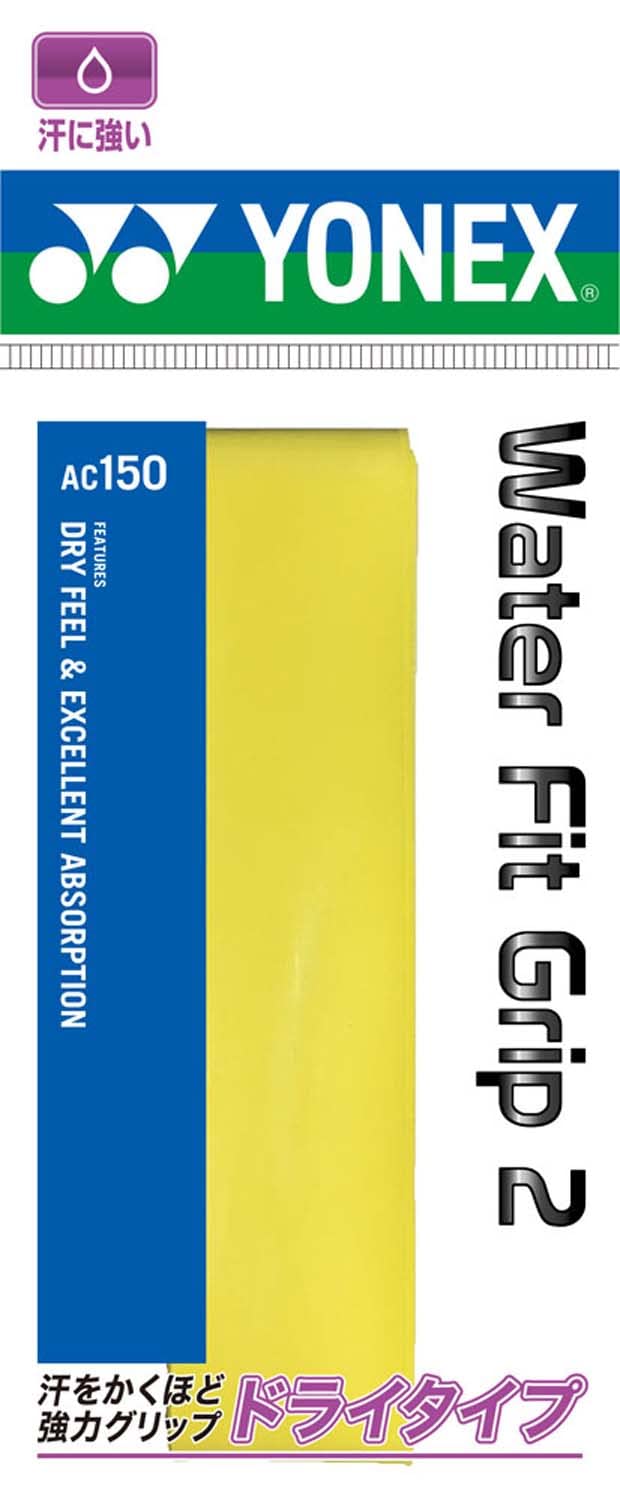 Yonex Water Fit Grip 2 AC150 004 Yellow FF (1 piece)