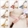 Adjustable Rabbit Doll Dog Harness Rabbit Doll Dog Chest Strap Dog Plaid Chest Vest  Puppy