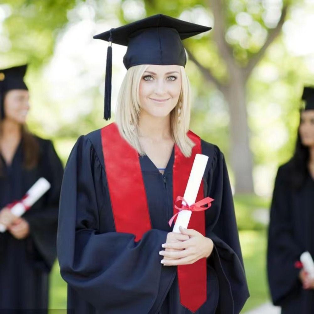 Bachelor Cap Graduation Season Set Solid Color University Graduation Set  Graduation Ceremony