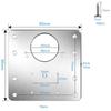 10pcs Stainless Steel Cabinet Hinge Repair Kit Fixing Screws Included Reinforced Structure Door Hinge Mounting Plate