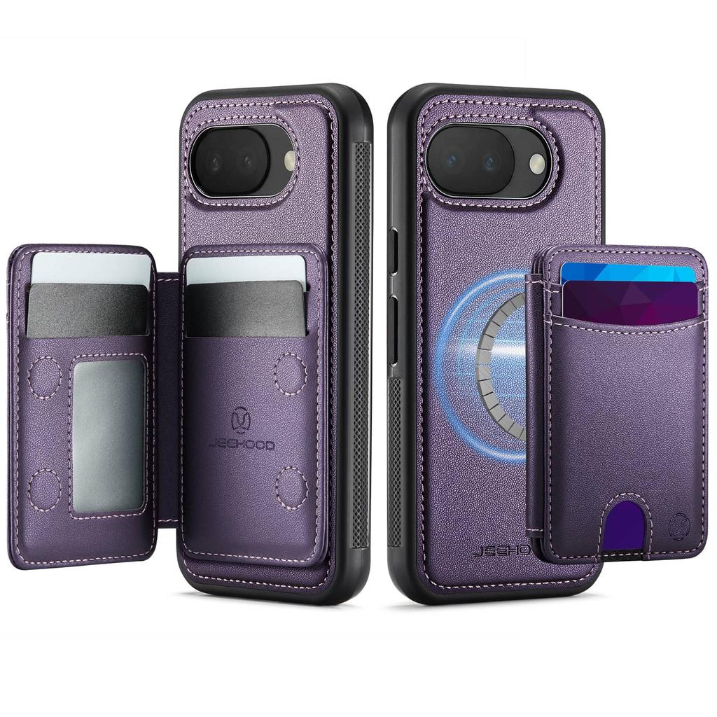 For Google Pixel 10A Case Wallet with Magnetic, RFID Blocking Magnetic Card Holder 2 In 1 Detachable Kickstand Shockproof Case